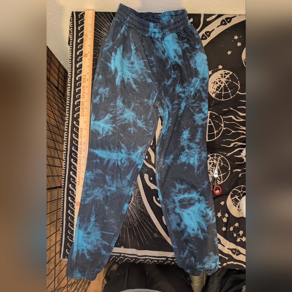 Blue Tie-Dye Sweatpants